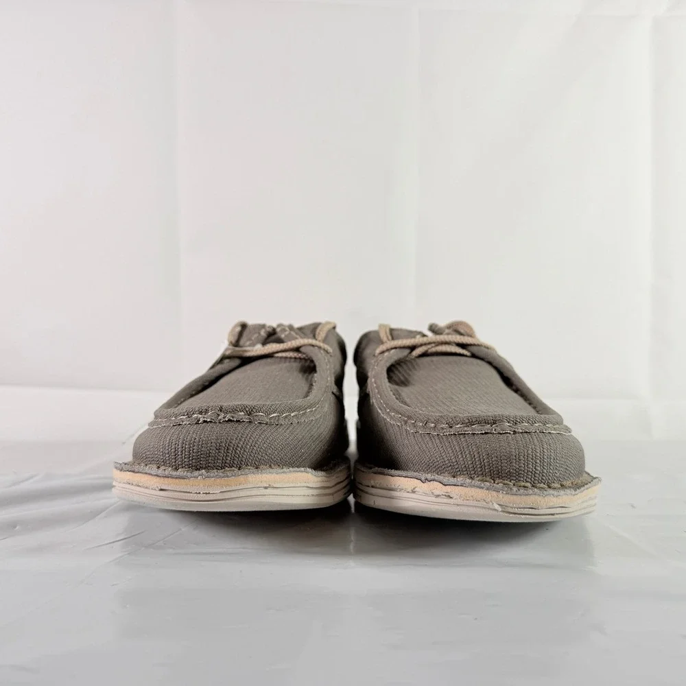 Clarks Forge Run Olive Canvas Men's‎ Size 10.5 M Comfort Loafers Shoes New